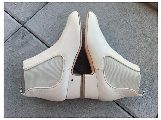 Botines Laurence Dacade de cuero beige - vista 10