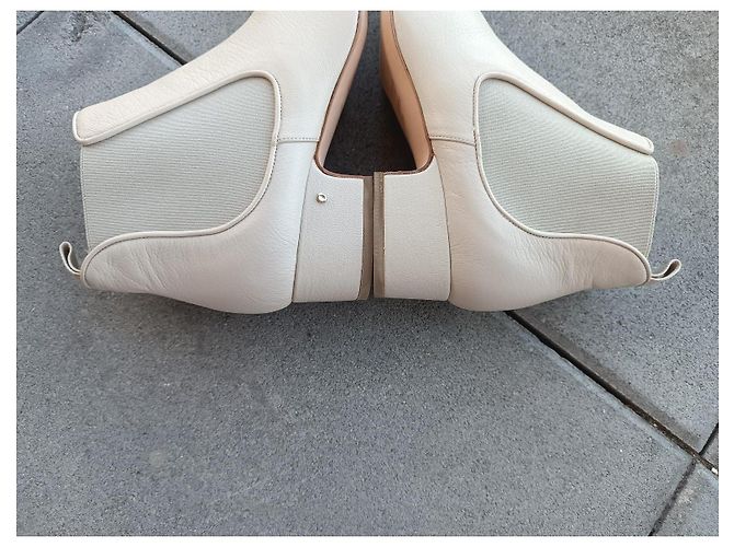 Botines Laurence Dacade de cuero beige - vista 12