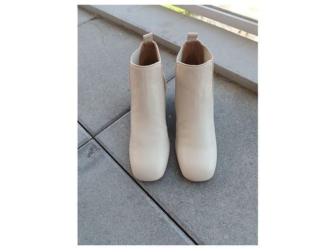 Botines Laurence Dacade de cuero beige - vista 2
