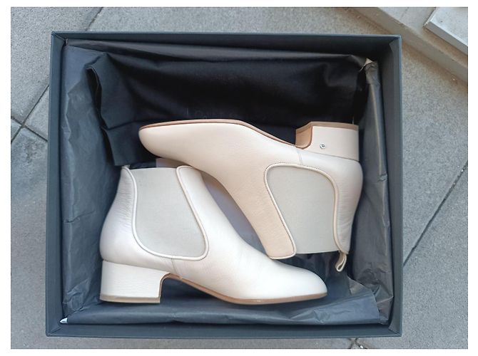 Botines Laurence Dacade de cuero beige - vista 3