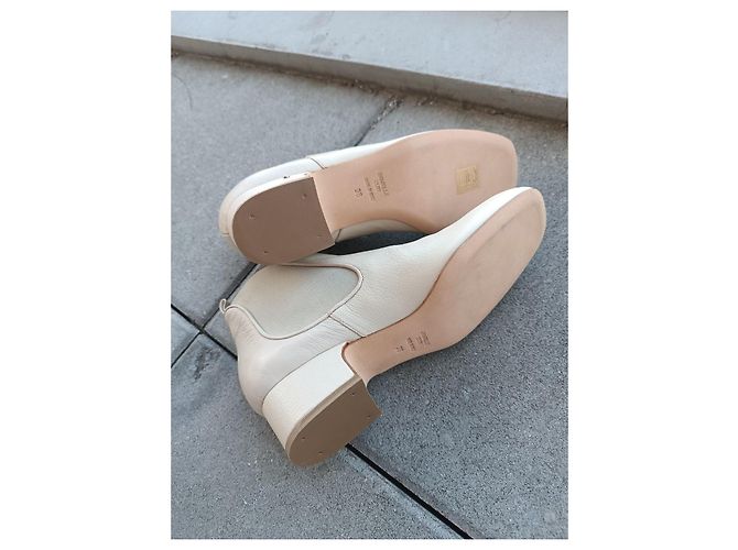 Botines Laurence Dacade de cuero beige - vista 5