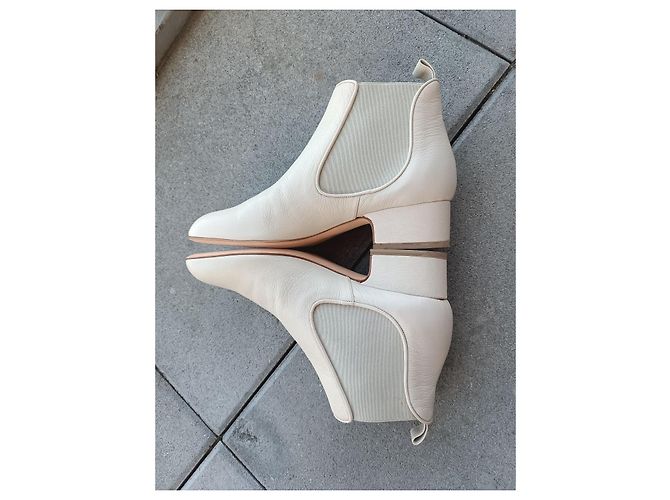 Botines Laurence Dacade de cuero beige - vista 6