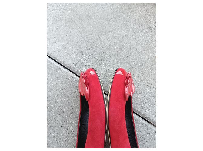 Bailarinas Giuseppe Zanotti en cuero rojo Roja - vista 10