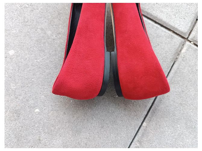 Bailarinas Giuseppe Zanotti en cuero rojo Roja - vista 11
