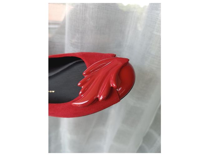 Bailarinas Giuseppe Zanotti en cuero rojo Roja - vista 12