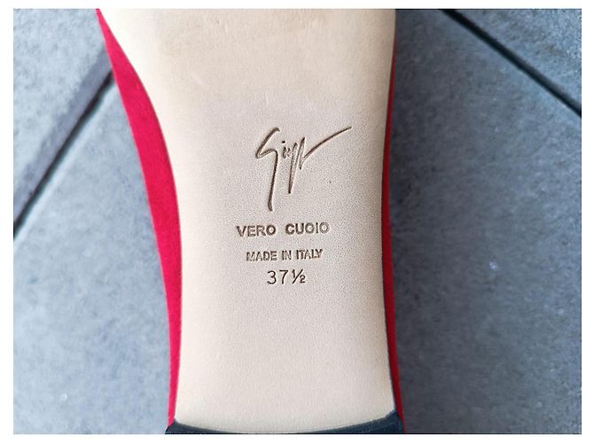 Bailarinas Giuseppe Zanotti en cuero rojo Roja - vista 5