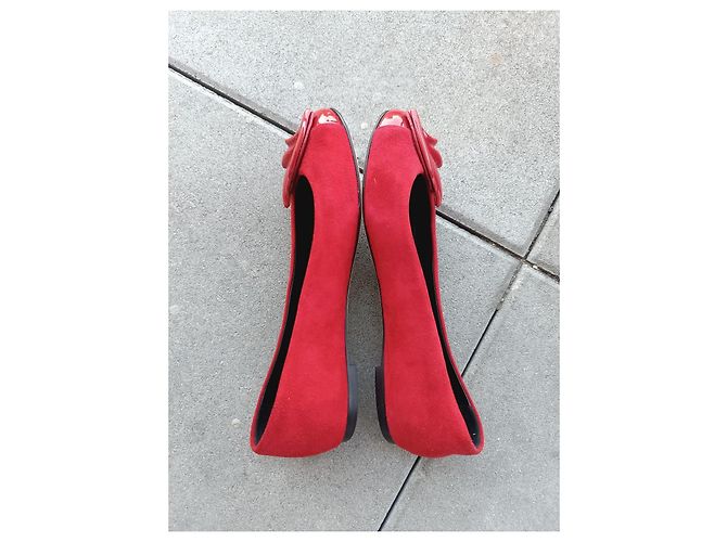 Bailarinas Giuseppe Zanotti en cuero rojo Roja - vista 6