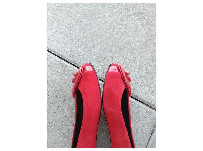 Bailarinas Giuseppe Zanotti en cuero rojo Roja - vista 7
