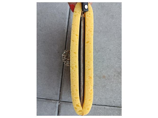 Christopher Kane Clutch Gelb Swarovski Strass - Ansicht 11