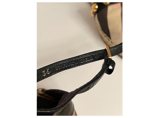 Burberry Espadrillas piatte con borchie Abbingdon St - vista 5