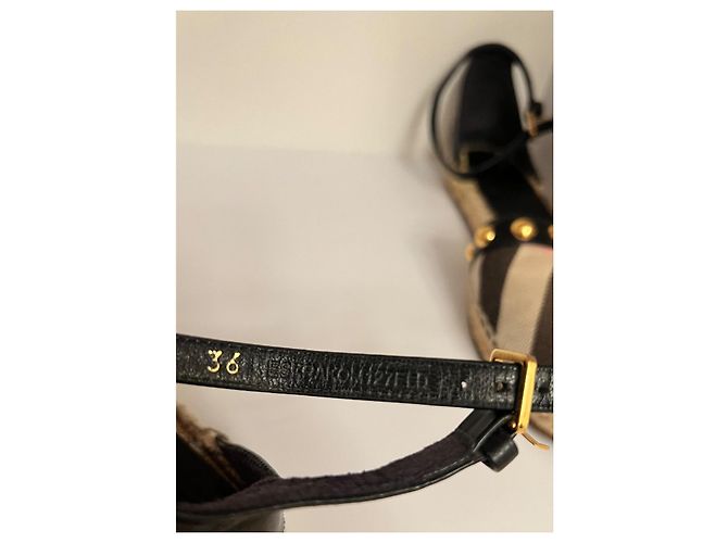 Burberry Espadrillas piatte con borchie Abbingdon St - vista 6