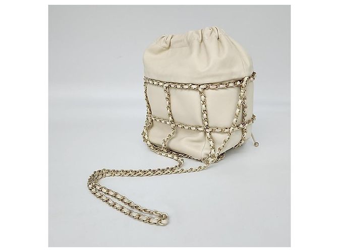 Borsa a secchiello con catena e coulisse CHANEL (4566074) Marrone - vista 3