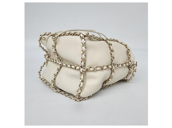 Borsa a secchiello con catena e coulisse CHANEL (4566074) Marrone - vista 6