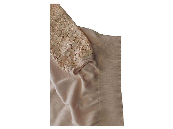 Diane Von Furstenberg Avani Spitzenpullover in Beige, Größe M - Ansicht 6
