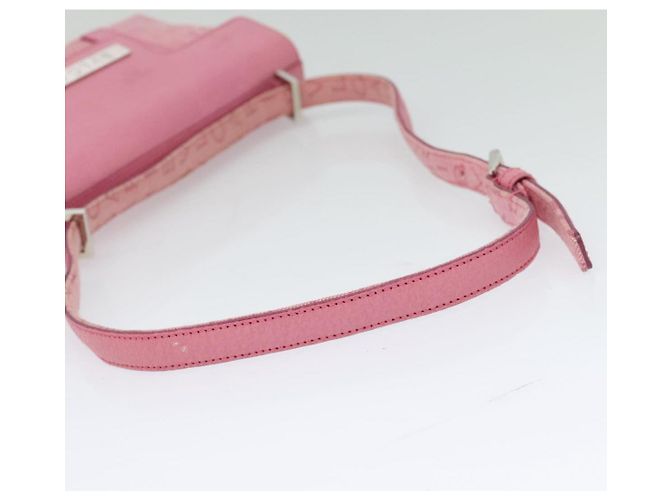 Bulgari Borsa a spalla BVLGARI in tela argento rosa Auth 118640 - vista 7
