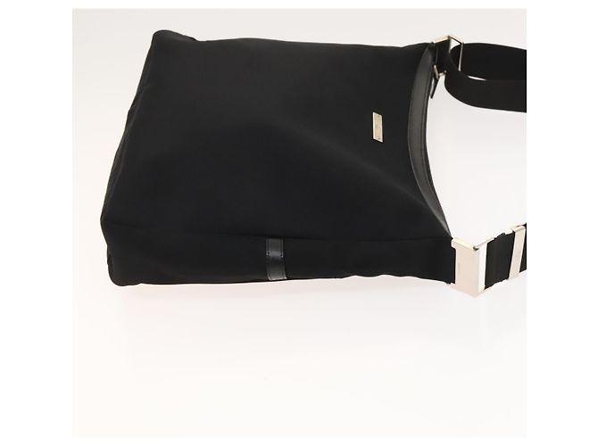 Borsa a spalla GUCCI in tela nera e argento Auth SW823 Nero - vista 3
