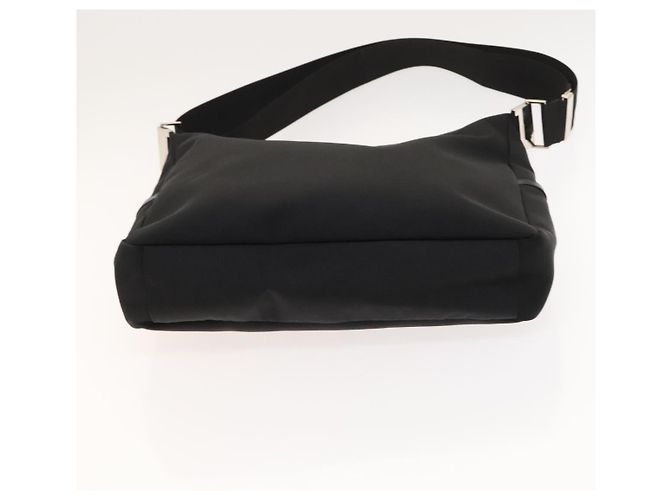 Borsa a spalla GUCCI in tela nera e argento Auth SW823 Nero - vista 5