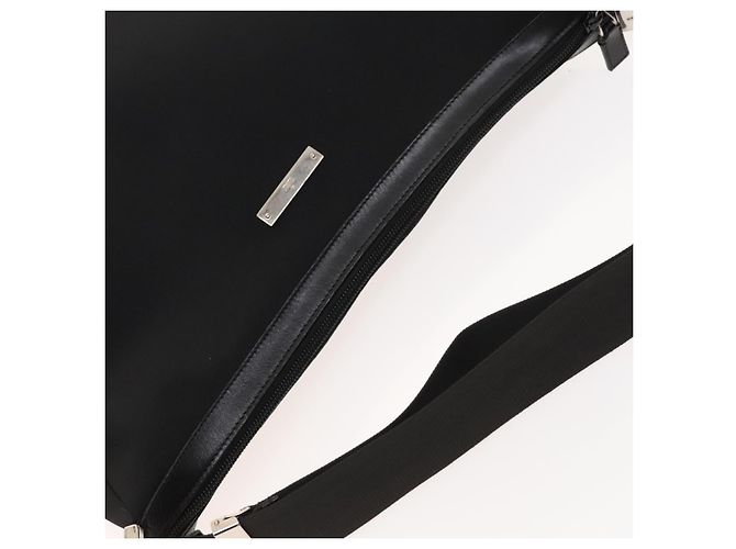 Borsa a spalla GUCCI in tela nera e argento Auth SW823 Nero - vista 6