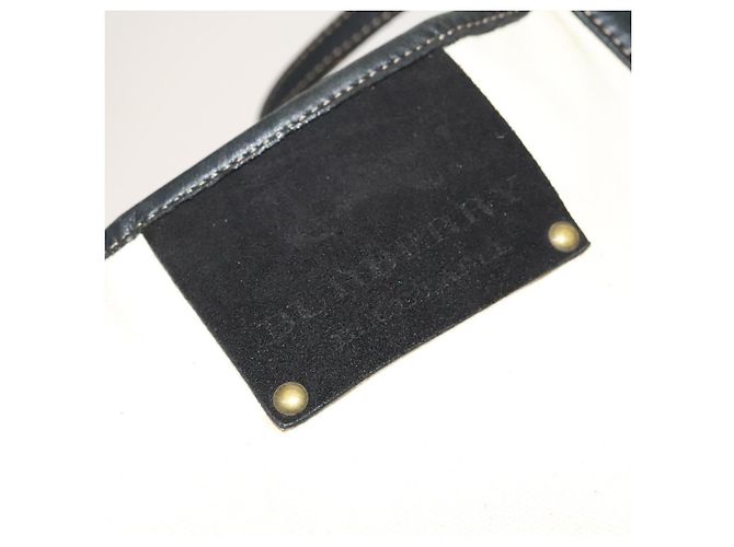 BURBERRY Tote Bag aus Canvas in Weiß Auth ti3062 - Ansicht 10
