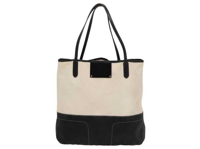 BURBERRY Tote Bag aus Canvas in Weiß Auth ti3062 - Ansicht 13