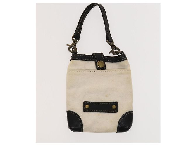 BURBERRY Tote Bag aus Canvas in Weiß Auth ti3062 - Ansicht 20