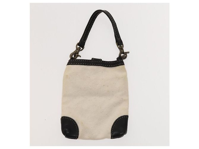 BURBERRY Tote Bag aus Canvas in Weiß Auth ti3062 - Ansicht 21