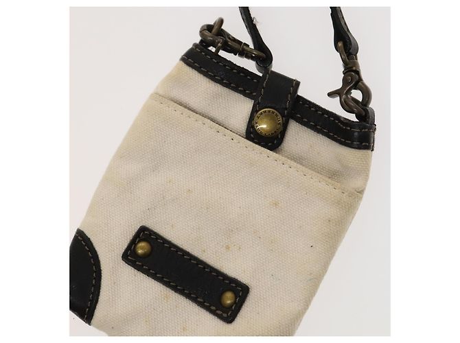 BURBERRY Tote Bag aus Canvas in Weiß Auth ti3062 - Ansicht 22