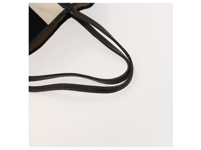 BURBERRY Tote Bag aus Canvas in Weiß Auth ti3062 - Ansicht 7