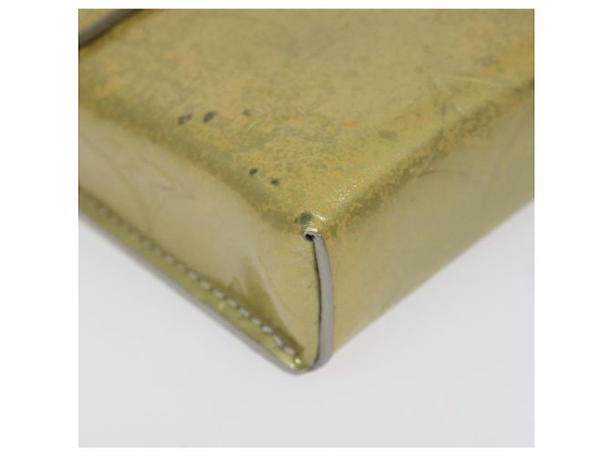 LOUIS VUITTON Monogram Vernis Green Cigarette Case Gris LV Auth 124911 Grey - view 14