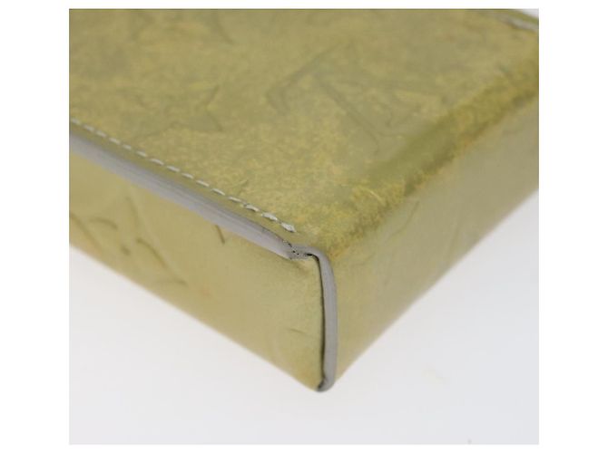 LOUIS VUITTON Monogram Vernis Green Cigarette Case Gris LV Auth 124911 Grey - view 16