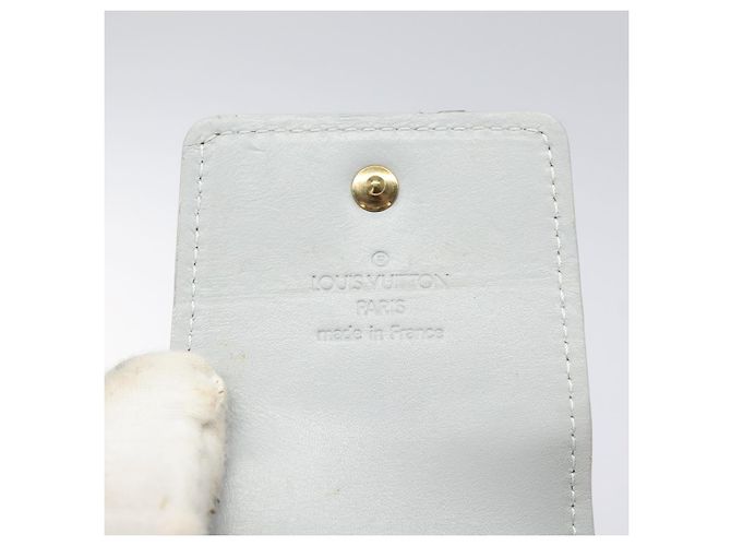 LOUIS VUITTON Monogram Vernis Green Cigarette Case Gris LV Auth 124911 Grey - view 18