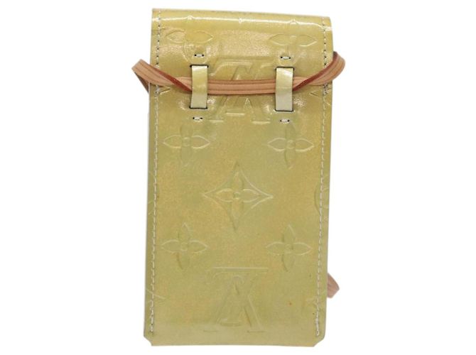 LOUIS VUITTON Monogram Vernis Green Cigarette Case Gris LV Auth 124911 Grey - view 2