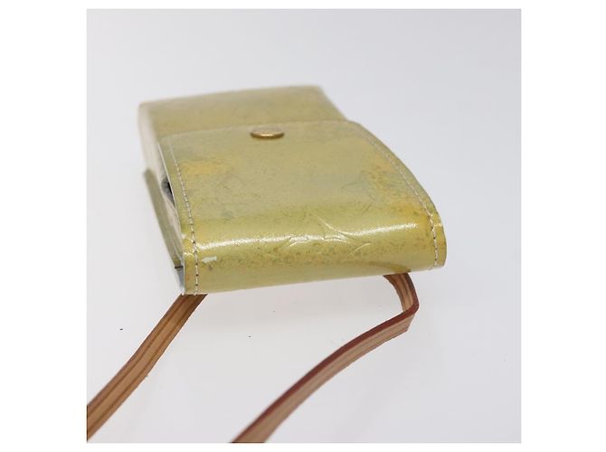 LOUIS VUITTON Monogram Vernis Green Cigarette Case Gris LV Auth 124911 Grey - view 6