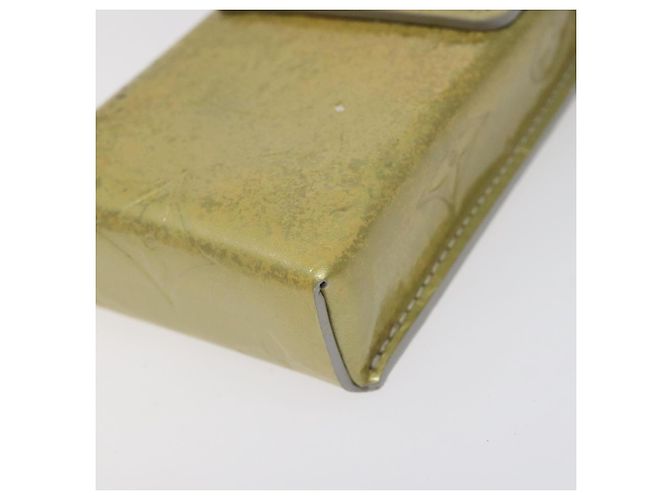 LOUIS VUITTON Monogram Vernis Green Cigarette Case Gris LV Auth 124911 Grey - view 9