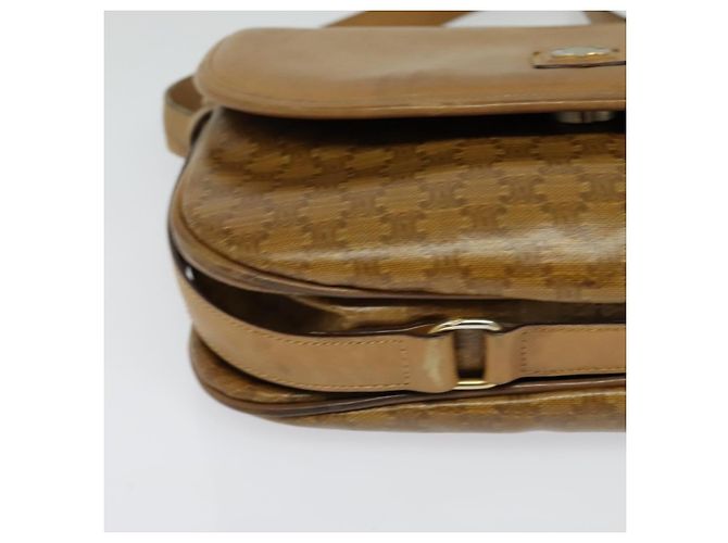 Céline Borsa a spalla in tela Macadam CELINE marrone oro Auth BA2757 D'oro - vista 10