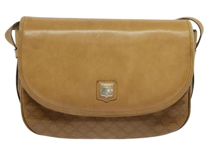 Céline Borsa a spalla in tela Macadam CELINE marrone oro Auth BA2757 D'oro - vista 13