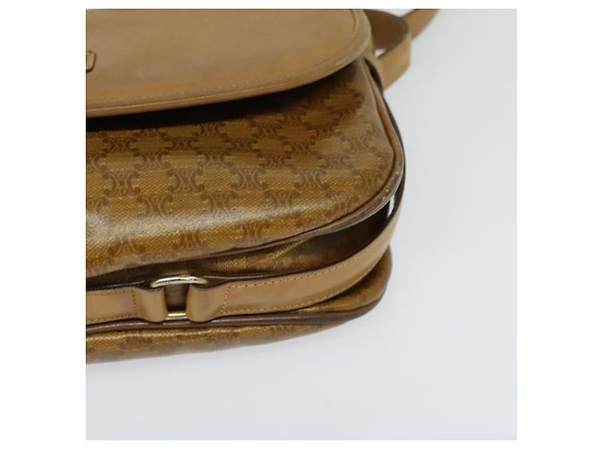Céline Borsa a spalla in tela Macadam CELINE marrone oro Auth BA2757 D'oro - vista 14