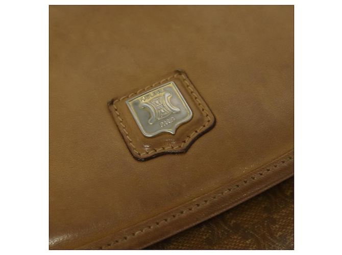 Céline Borsa a spalla in tela Macadam CELINE marrone oro Auth BA2757 D'oro - vista 17