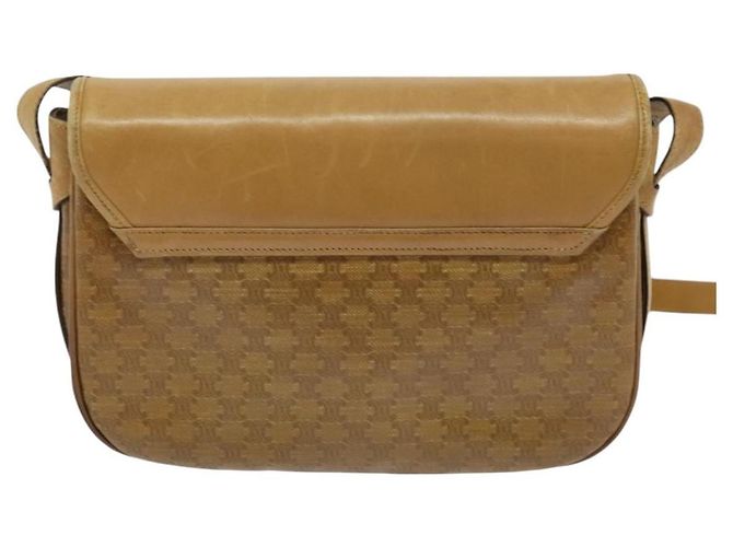 Céline Borsa a spalla in tela Macadam CELINE marrone oro Auth BA2757 D'oro - vista 2