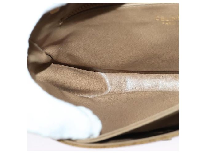 Céline Borsa a spalla in tela Macadam CELINE marrone oro Auth BA2757 D'oro - vista 20