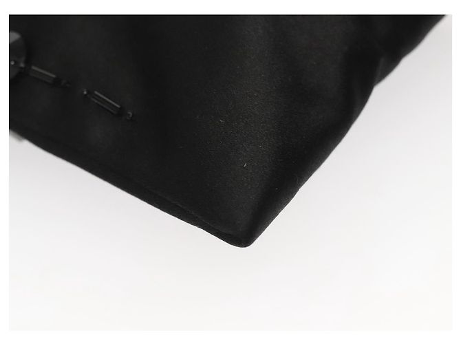 PRADA Borsa a Spalla in Nylon Nero Argento Autentica 118631 - vista 15