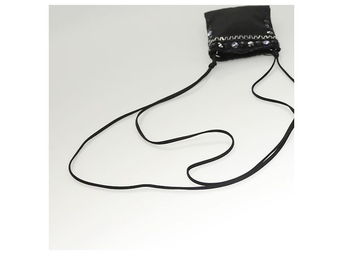 PRADA Borsa a Spalla in Nylon Nero Argento Autentica 118631 - vista 7