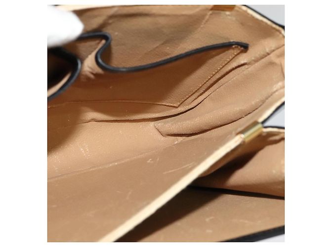Céline Borsa a mano CELINE in pelle nera e oro Auth 125958 Nero D'oro - vista 19