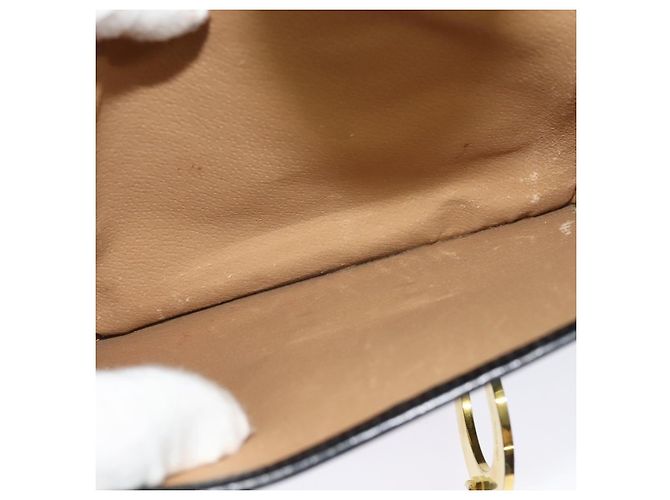 Céline Borsa a mano CELINE in pelle nera e oro Auth 125958 Nero D'oro - vista 21