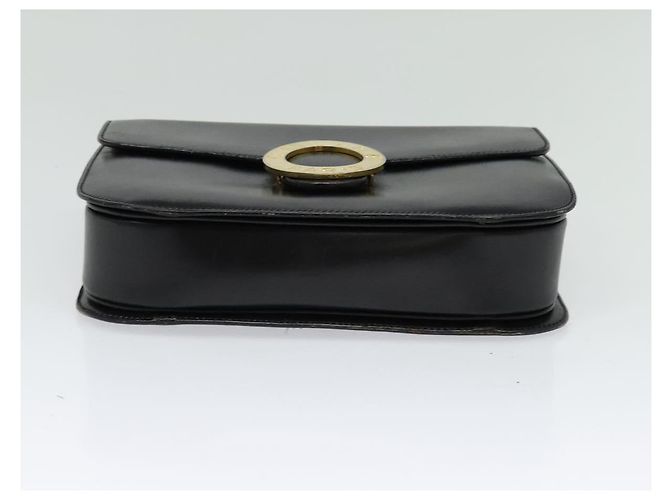 Céline Borsa a mano CELINE in pelle nera e oro Auth 125958 Nero D'oro - vista 5