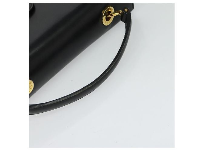 Céline Borsa a mano CELINE in pelle nera e oro Auth 125958 Nero D'oro - vista 7
