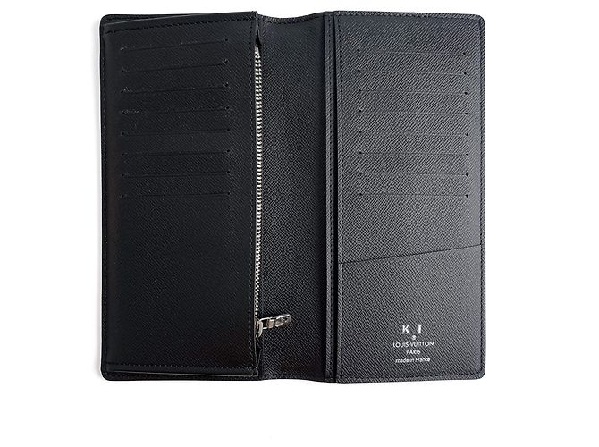 Louis Vuitton Portafoglio verticale lungo in tela Brazza Damier Graphite Multicolore - vista 3