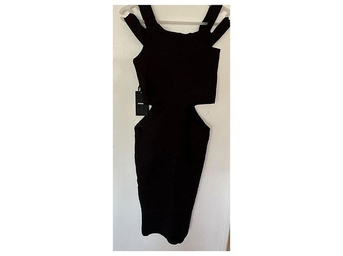 Pinko Kleid schwarz aus Viskose - Ansicht 3