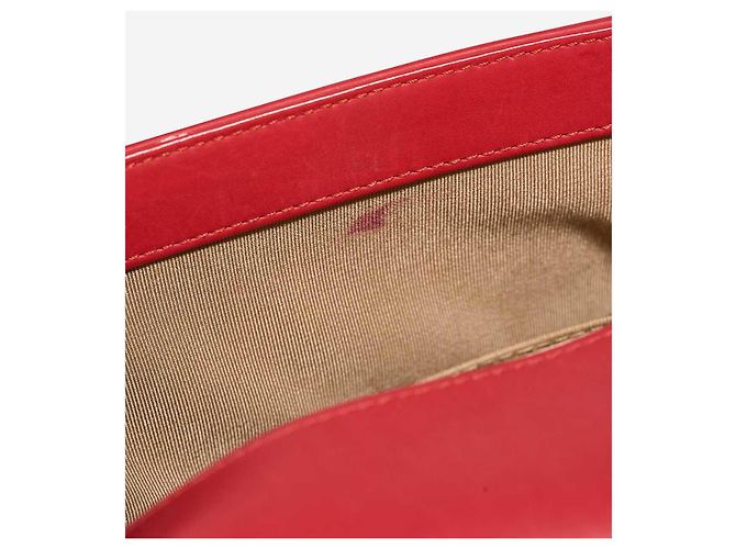 Chanel BOY CHANEL Red Lambskin Leather Handbag - view 9