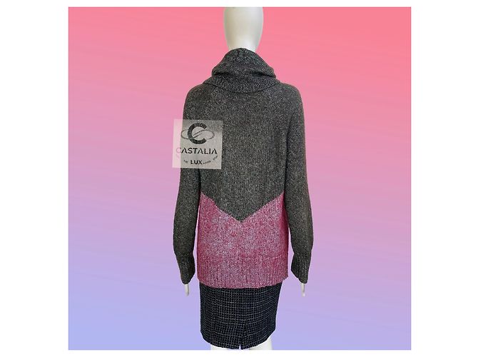 Chanel Coco Brasserie Artisan Suéter de Seda Tricot 36 FR Multicolor - vista 12